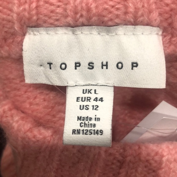 Topshop Pink Supersoft Deep Hem Crewneck Sweater - Picture 12 of 12